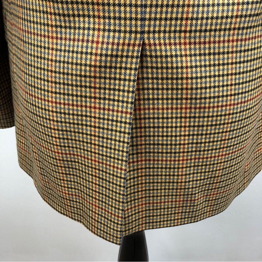 Hart Schaffner Marx Gold Trumpeter Blazer Sz 41L Loro Piana Houndstooth Cashmere - Picture 5 of 13